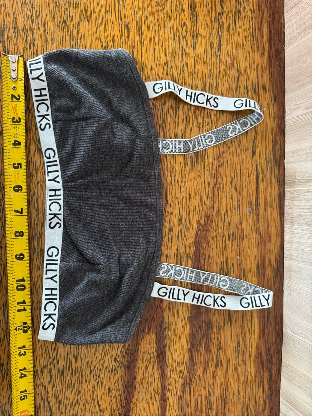 Gilly Hicks Gray & White Bralette Size Small